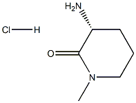 (3R)-氨基-1-甲基-哌啶-2-酮盐酸盐,1951424-91-1,结构式
