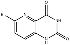 6-Bromopyrido[3,2-d]pyrimidine-2,4(1H,3H)-dione 化学構造式