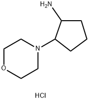 1-(吗啉-4-基)-2-氨基环戊烷二盐酸盐, 1965309-85-6, 结构式