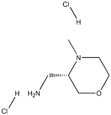 (S)-C-(4-Methyl-morpholin-3-yl)-methylamine dihydrochloride Structure