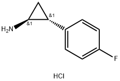 (1S,2R)-2-(4-Fluoro-phenyl)-cyclopropylamine hydrochloride Structure
