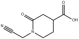 1-(氰基甲基)-2-氧代哌啶-4-甲酸, 2006278-29-9, 结构式