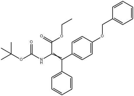 Ethyl 2-(Boc-amino)-3-[4-(benzyloxy)phenyl]-3-phenylacrylate Structure