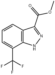 methyl 7-(trifluoromethyl)-1H-indazole-3-carboxylate 结构式