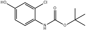 tert-butyl 2-chloro-4-hydroxyphenylcarbamate Structure