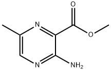 3-アミノ-6-メチルピラジン-2-カルボン酸メチル 化学構造式