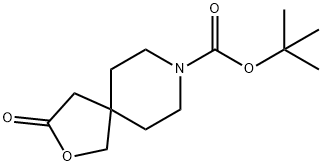 tert-butyl 3-oxo-2-oxa-8-azaspiro[4.5]decane-8-carboxylate Struktur