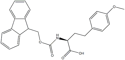 (S)-2-((((9H-芴-9-基)甲氧基)羰基)氨基)-4-(4-甲氧基苯基)丁酸 结构式
