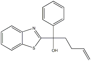 1-(benzo[d]thiazol-2-yl)-1-phenylpent-4-en-1-ol, 2065186-98-1, 结构式