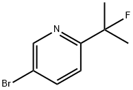 5-Bromo-2-(2-fluoro-2-propyl)pyridine Structure