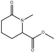 2-piperidinecarboxylic acid, 1-methyl-6-oxo-, methyl ester Structure