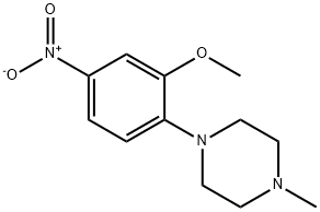 1-(2-methoxy-4-nitrophenyl)-4-methylpiperazine Structure