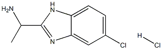 2-(1-氨基乙基)-5-氯苯并咪唑盐酸盐 结构式