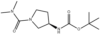 (R)-3-(BOC-氨基)-N,N-二甲基吡咯烷-1-甲酰胺, 2097804-92-5, 结构式