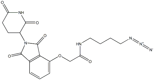 N-(4-azidobutyl)-2-((2-(2,6-dioxopiperidin-3-yl)-1,3-dioxoisoindolin-4-yl)oxy)acetamide Structure