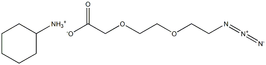 8-Azido-3,6-dioxaoctanoic Acid Cyclohexylamine Salt Struktur