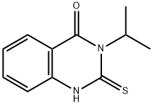 1,2-DIHYDRO-3-ISOPROPYL-2-THIOXO-4(3H)-QUINAZOLINONE 化学構造式