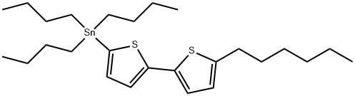(5'-己基-[2,2'-联噻吩]-5-基)三丁基锡,211737-37-0,结构式