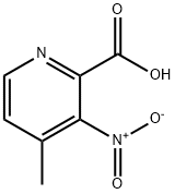 4-methyl-3-nitro-pyridine-2-carboxylic acid 结构式