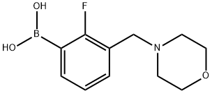 2-氟-3-(吗啉甲基)苯基硼酸, 2121514-18-7, 结构式