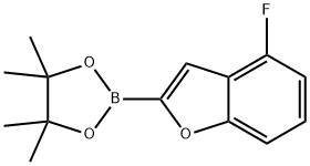 (4-Fluorobenzofuran-2-yl)boronic acid pinacol ester Struktur