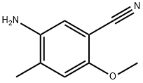 5-Amino-2-methoxy-4-methyl-benzonitrile Struktur