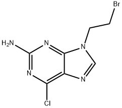 9-(2-Bromoethyl)-6-chloro-9H-purin-2-amine Struktur
