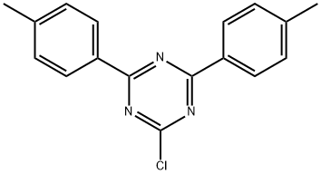 2-クロロ-4,6-ジ-p-トリル-1,3,5-トリアジン 化学構造式
