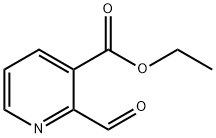 2-formyl-3-pyridinecarboxylic acid ethyl ester Structure
