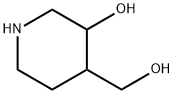 4-(hydroxymethyl)piperidin-3-ol 化学構造式