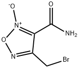1,2,5-Oxadiazole-3-carboxamide, 4-(bromomethyl)-, 2-oxide Struktur