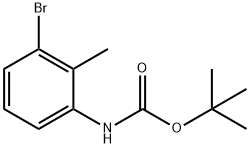 (3-溴-2-甲基苯基)氨基甲酸叔丁基酯, 221538-03-0, 结构式
