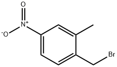 1-(bromomethyl)-2-methyl-4-nitrobenzene Struktur