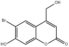 6-bromo-7-hydroxy-4-(hydroxymethyl)-2H-chromen-2-one Structure