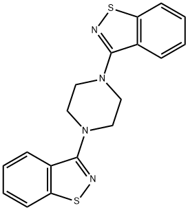 3-[4-(1,2-benzothiazol-3-yl)piperazin-1-yl]-1,2-benzothiazole Structure
