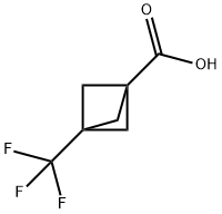 3-(Trifluoromethyl)bicyclo[1.1.1]pentane-1-carboxylicacid Structure