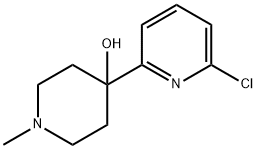 4-(6-氯吡啶-2-基)-1-甲基哌啶-4-醇, 225112-34-5, 结构式