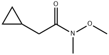 2-Cyclopropyl-N-methoxy-N-methyl-acetamide 化学構造式