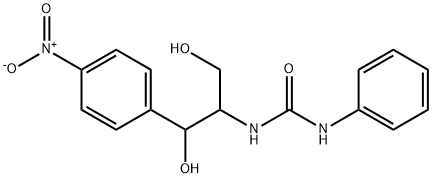 1-(2-HYDROXY-1-HYDROXYMETHYL-2-(4-NITRO-PHENYL)-ETHYL)-3-PHENYL-UREA Struktur