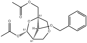 (1R,5R,7S,8S)-7-(乙酰氧基)-8-(苯基甲氧基)-3,6-二氧杂双环[3.2.1]辛烷-5-甲醇 5-乙酸酯, 229469-37-8, 结构式