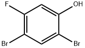 2,4-二溴-5-氟苯酚 结构式