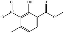 2-Hydroxy-4-methyl-3-nitro-benzoic acid methyl ester Struktur