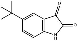 5-叔-丁基-2,3-二氢-1H-吲哚-2,3-二酮,2475-68-5,结构式
