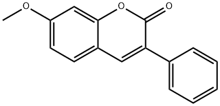 7-メトキシ-3-フェニル-2H-クロメン-2-オン 化学構造式