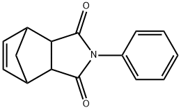 2-phenyl-3a,4,7,7a-tetrahydro-1H-4,7-methanoisoindole-1,3(2H)-dione 化学構造式