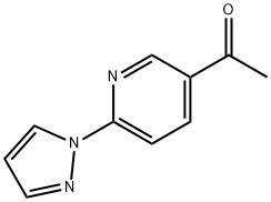 1-(6-(1H-pyrazol-1-yl)pyridin-3-yl)ethanone Struktur