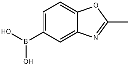 2-メチル-1,3-ベンズオキサゾール-5-ボロン酸 化学構造式