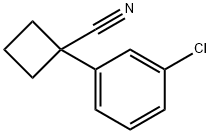 1-(3-Chlorophenyl)cyclobutanecarbonitrile Struktur