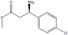 (R)-3-氨基-3-(4-氯苯基)丙酸甲酯, 283159-92-2, 结构式