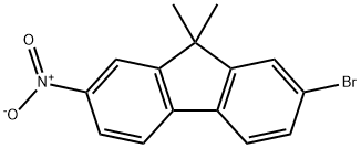 9,9-二甲基-2-溴-7-硝基芴,28320-33-4,结构式